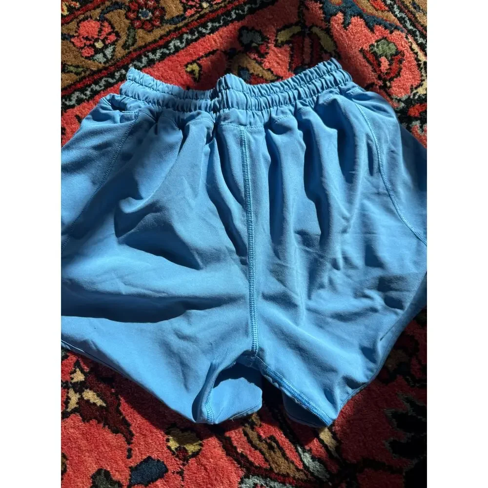 Lululemon Womens  Hotty Hot Running  Shorts Reg Rise size 2 Blue - Picture 2 of 5